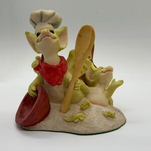 Pocket Dragons Lets Make Cookies Figurine 1993 Real Musgrave Flambro LOL Limited